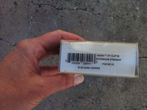 HAIRUWEAR - Hairdo 10` Clip in extensions Straight - PO# 567JS - Dark Copper - Jessica simpson