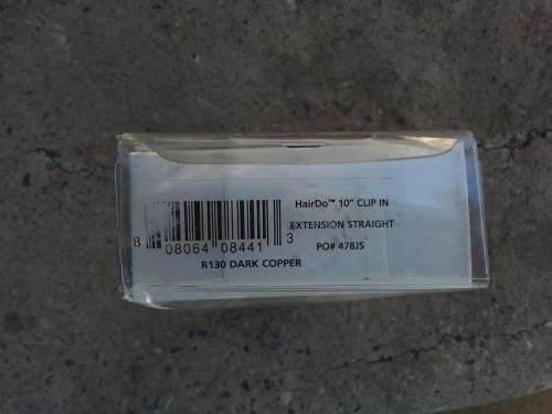 HAIRUWEAR - Hairdo 10` Clip in extensions Straight - PO# 478JS  - Dark Copper- Jessica simpson