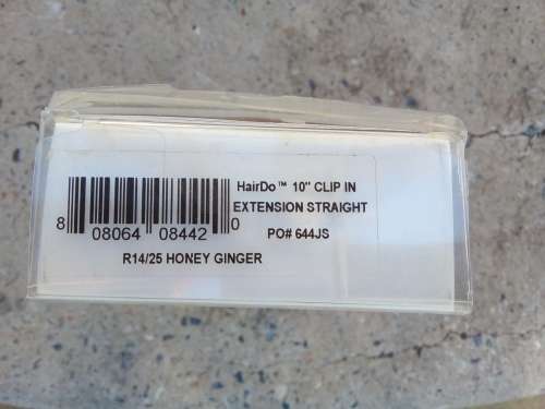 HAIRUWEAR - Hairdo 10` Clip in extensions Straight - PO# 644JS  - Honey Ginger - Jessica simpson