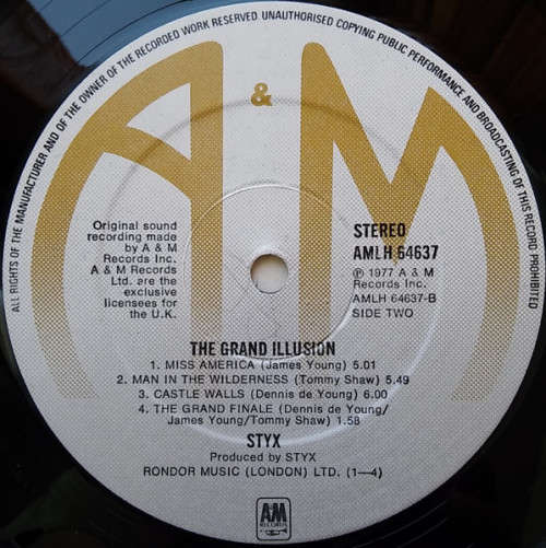 Styx - The Grand Illusion (LP, Album)
