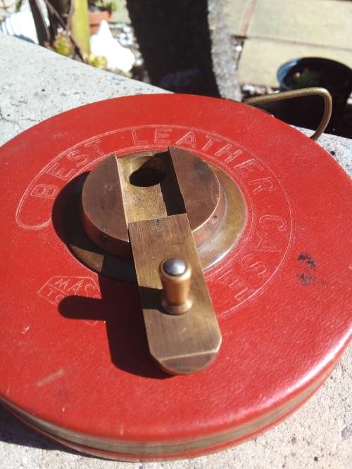 Vintage Massi Tools - 30m Leather Case Measuring Tape - Made in Germany