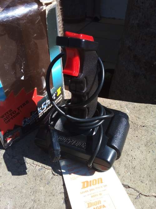 Vintage Quick Shot II Deluxe Joystick Controller In Original Box 1984 For Atari - Made in Japan