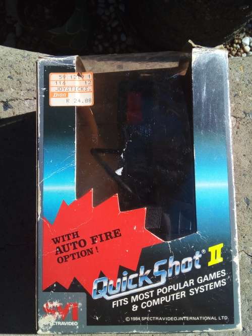 Vintage Quick Shot II Deluxe Joystick Controller In Original Box 1984 For Atari - Made in Japan