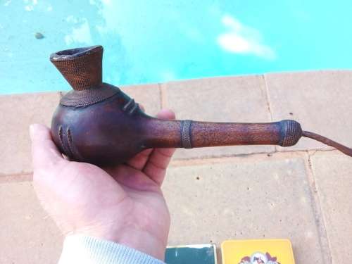 Vintage Smoking Accessories - 1 x Pipe 3 x Cigarette Metal Tins and 1 x Cigar Metal Tin