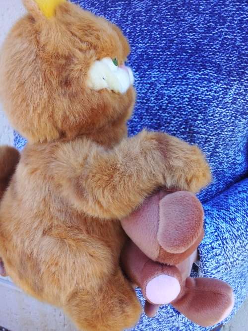 2004 - Green Horse Garfield  with Pooky - EEGA700A - The Movie Plush 12` With Tags - LIKE NEW