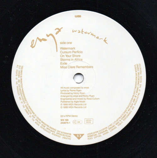 Enya - Watermark (LP, Album, Dam)