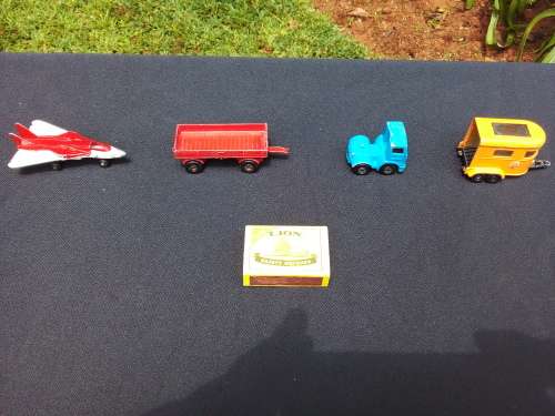 4 X Vintage Match Box - 1970`s to 1980`s - Die CAST- Made in ENGLAND - Lesney Products