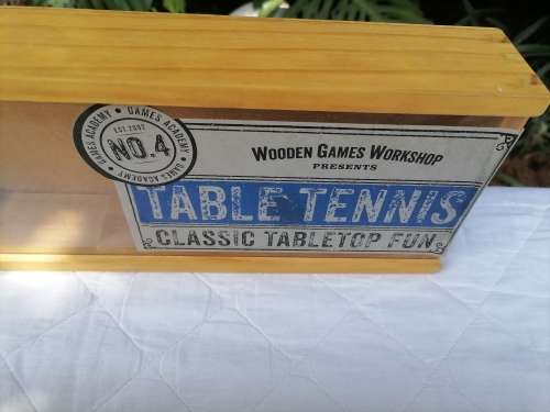 Wooden Games Workshop, Games Academy Table Tennis Action Game - 100% COMPLETE