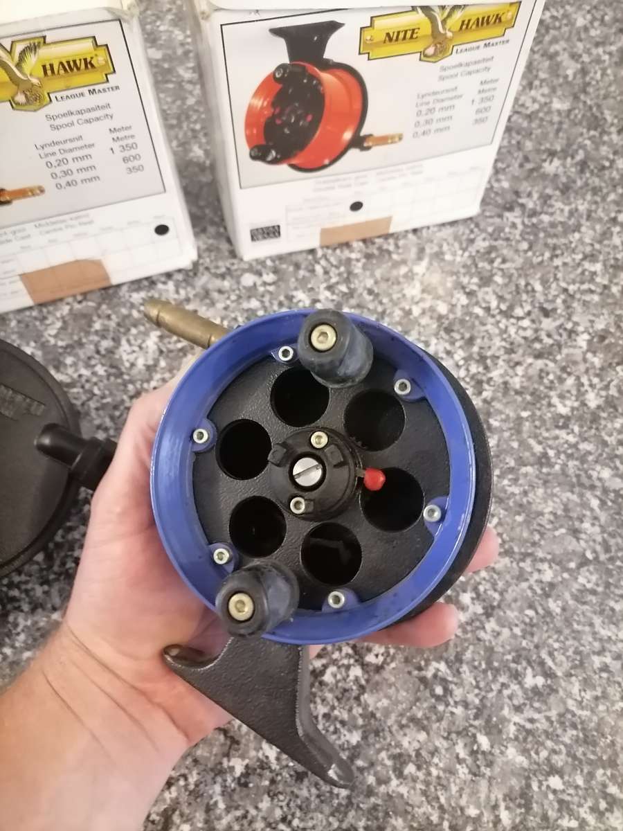 3 X Nite Hawk League Master Centre Pin Fishing Reel  - Excellent working condition Original Boxes