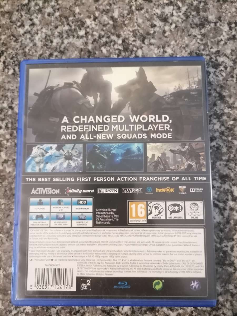 CALL OF DUTY GHOSTS (PS4) - Good condition !!! - SAME DAY SHIPPING !!! - ACTIVISION GAME