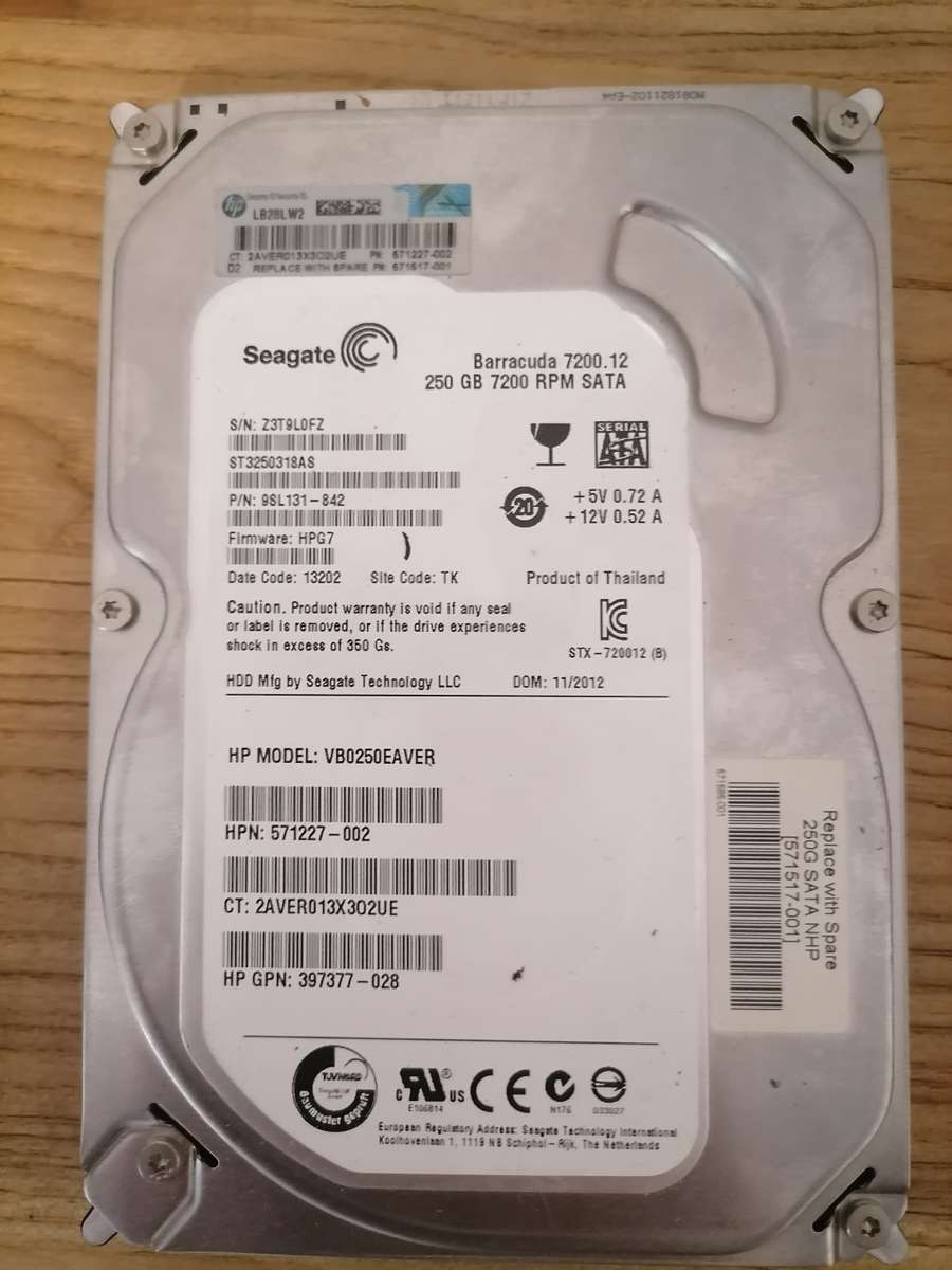 Seagate Barracuda 7200.12 - 250 GB HARD DRIVE - 7200 RPM SATA - TESTED