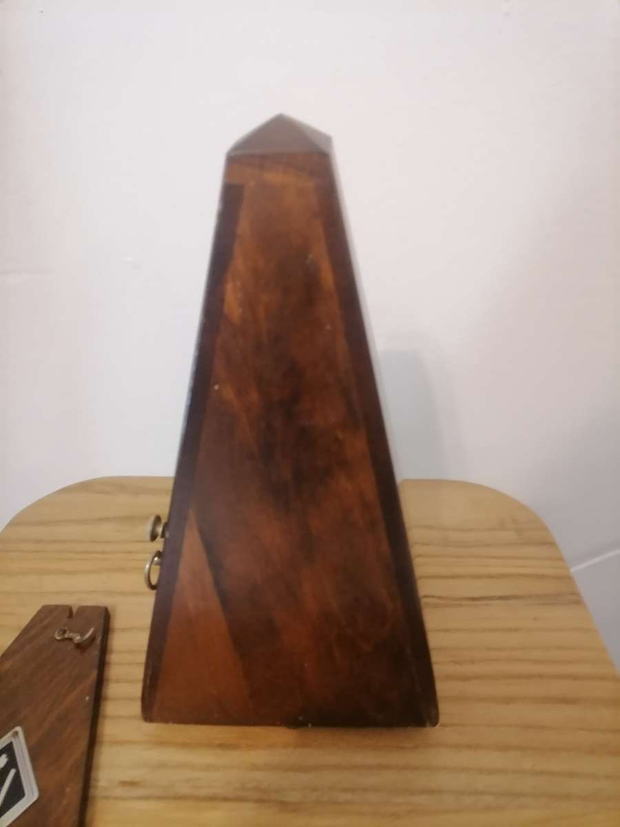 Vintage Wittner Maelzel Metronome Wind Up Germany Wooden Pyramid