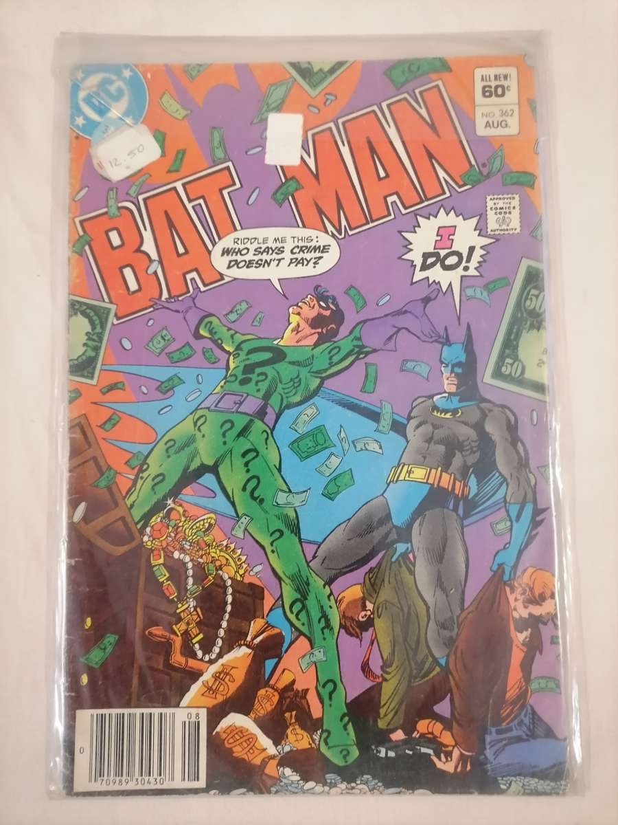 BATMAN #362 - DC HIGH GRADE KEY - AUGUST 1983 -- `WHEN RIDDLED BY THE RIDDLER!` - EXCELLENT CON