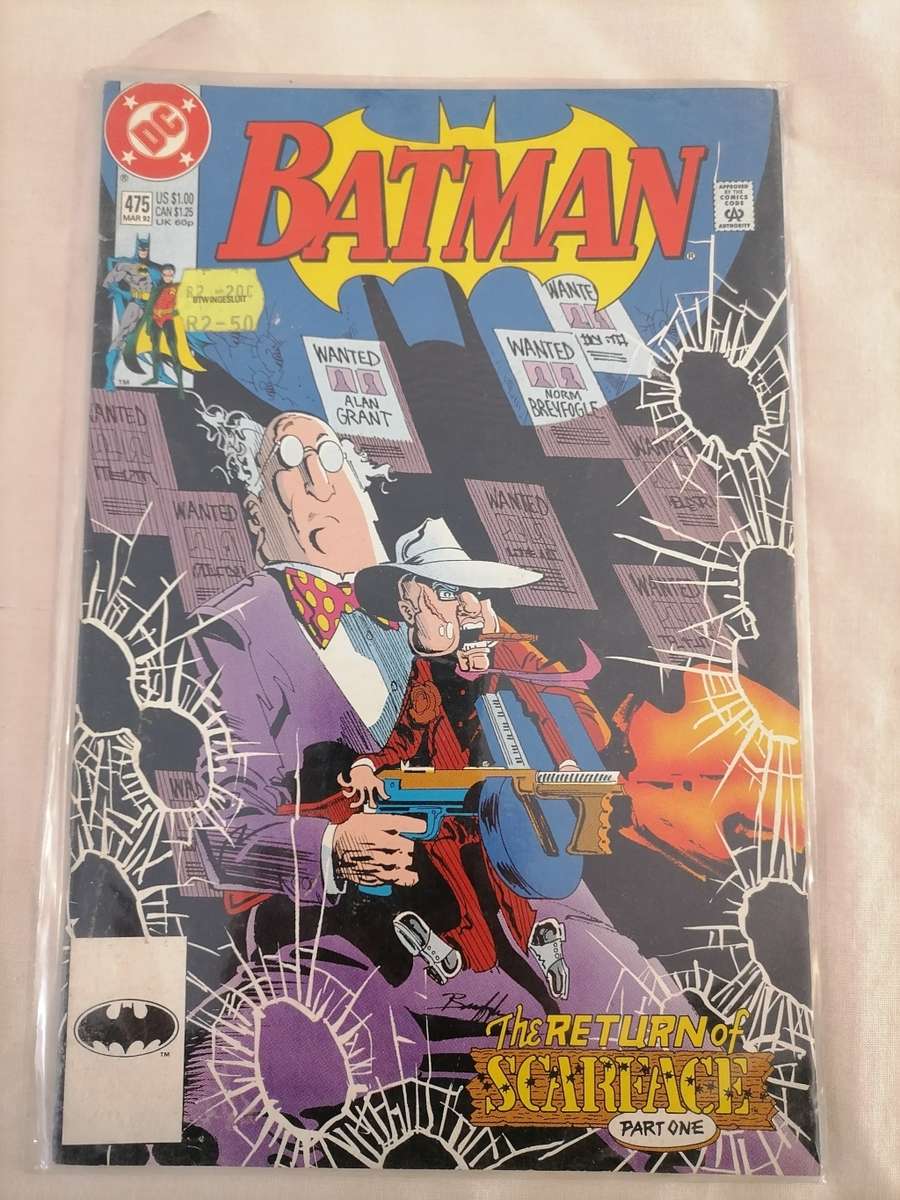 Batman #475 March 1992 VF 1rst Appearance of Renee Montoya - EXCELLENT CONDITION COMES WITH PLASTIC