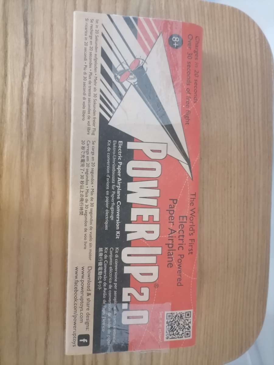 Power Up 2.0 Electric Paper Airplane Conversion Kit 8+ Fun Outdoor Activity - Electric Powered - NEW
