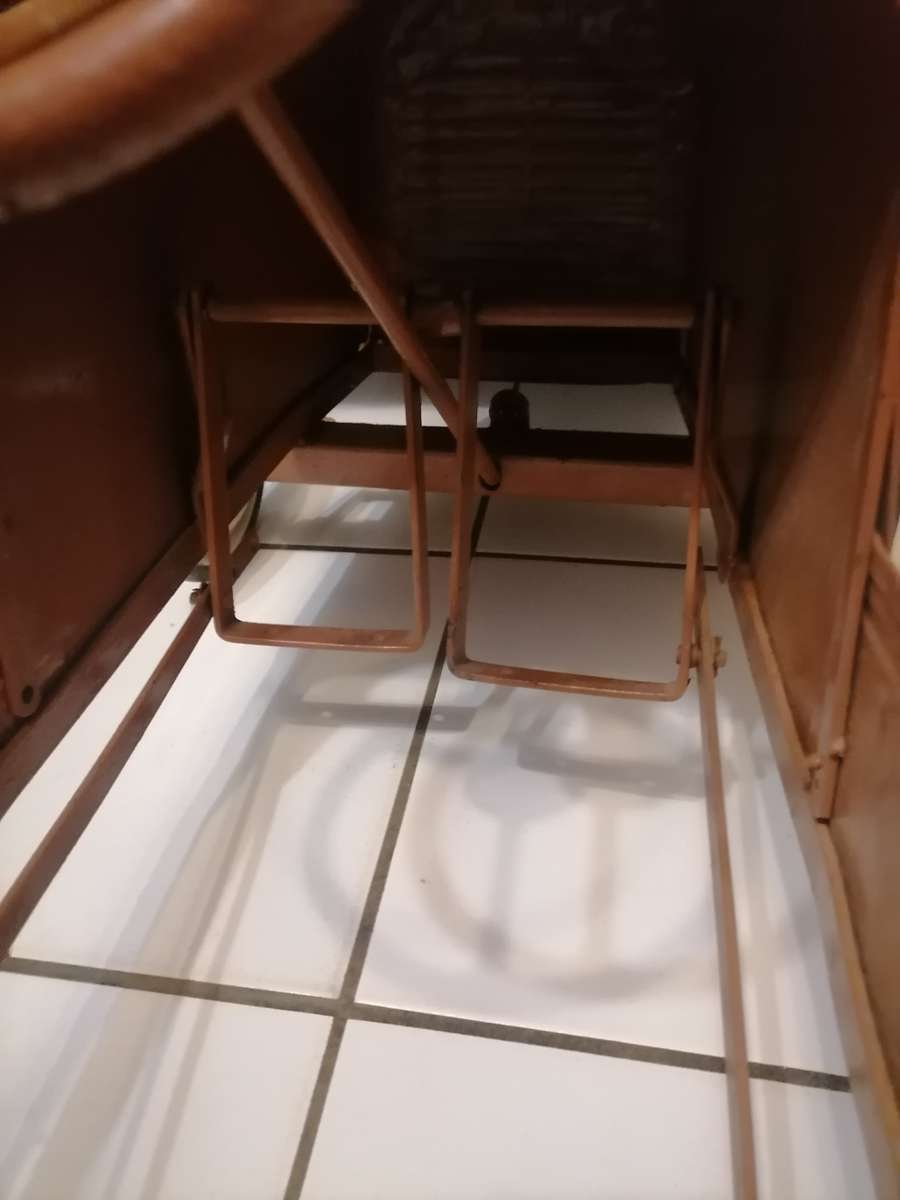 VINTAGE 1957 SA TRIANG LINES BROS CAPTAIN PEDAL CAR COMPLETE WORKING CONDITION.