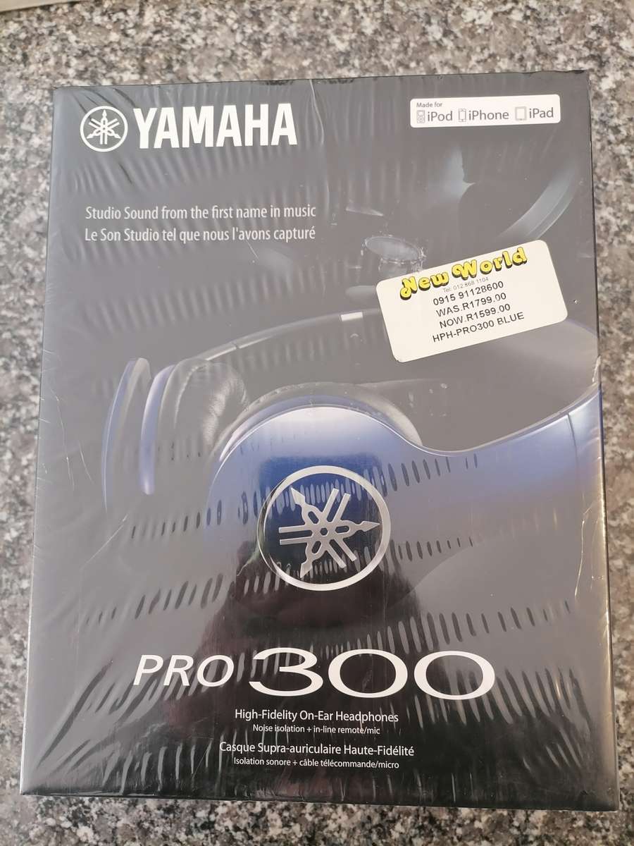 Yamaha Pro 300 Headphones blue - BRAND NEW SEALED IN THE BOX - APPLE PRODUCTS ONLY