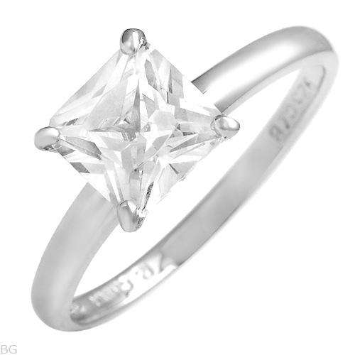 Attractive Brand New Solitaire Ring With 3.50ctw Cubic zirconia Made of 925 Sterling silver- Size 8