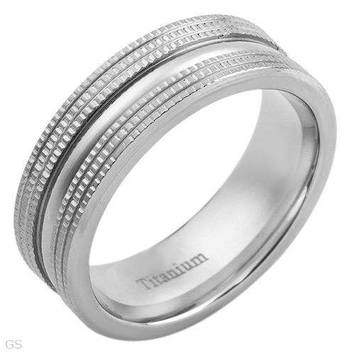 Wonderful Brand New Gentlemens Band Comfort fit Ring Beautifully Designed in Titanium- Size 11