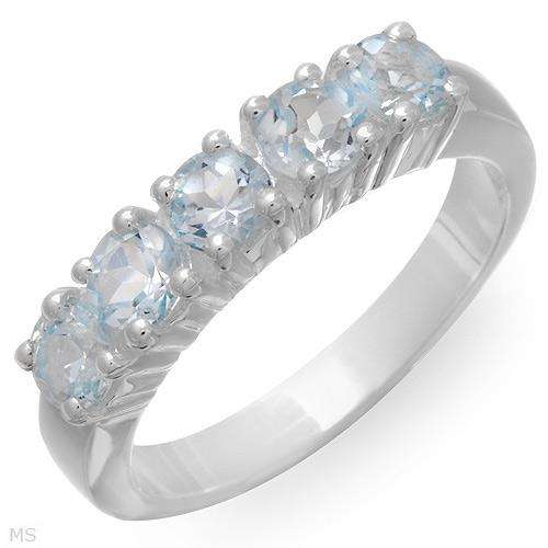 Irresistible Brand New Ring With 1.75ctw Genuine Topazes in 925 Sterling silver- Size 7