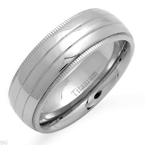 Stylish Brand New Gentlemens Ring Beautifully Designed in Titanium