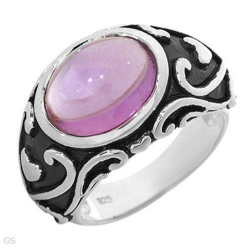 Stylish Brand New Ring With 4.80ctw Genuine Amethyst Crafted in 925 Sterling silver. Total item weig
