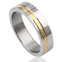 Stainless & gold Plated mens ring size 11