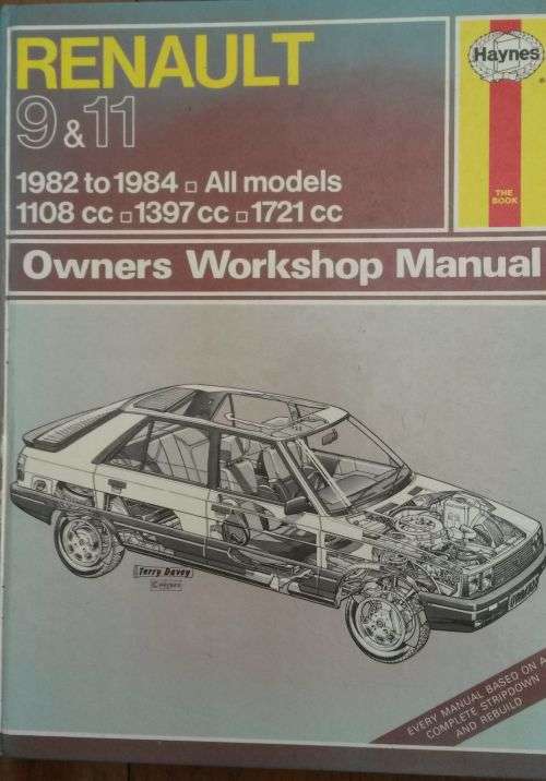 Renault 9 and 11 Workshop Manual - Haynes - Hardcover - 1984