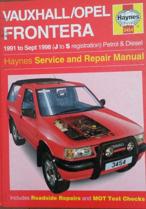 REDUCED*Vauxhall/Opel Frontera - Haynes - Hardcover - 1999