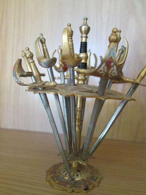 Set of Toledo steel swords