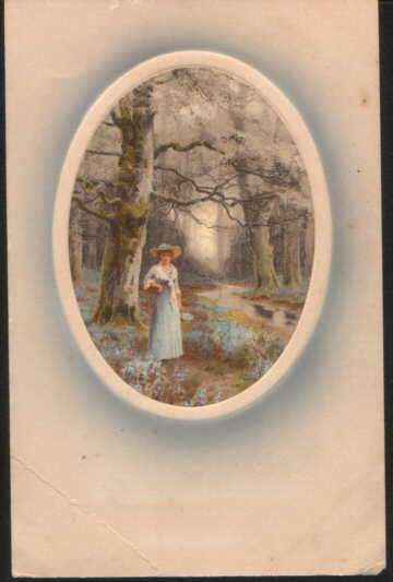 German Postcard around 1908,  as images and description