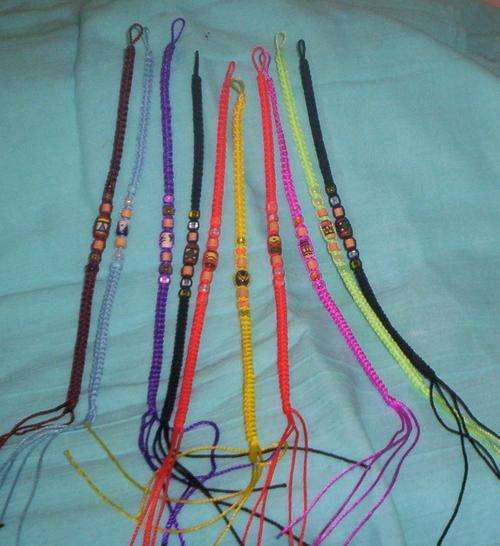 Beaded Peruvian Friendship bracelets.