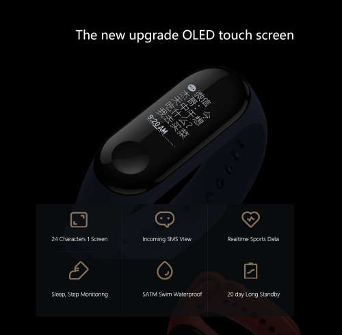 Xiaomi Mi Band 3 Smartband