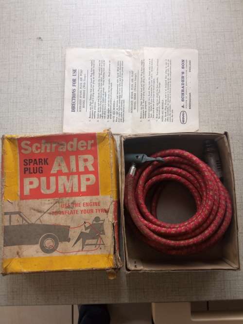 schrader spark plug air pump