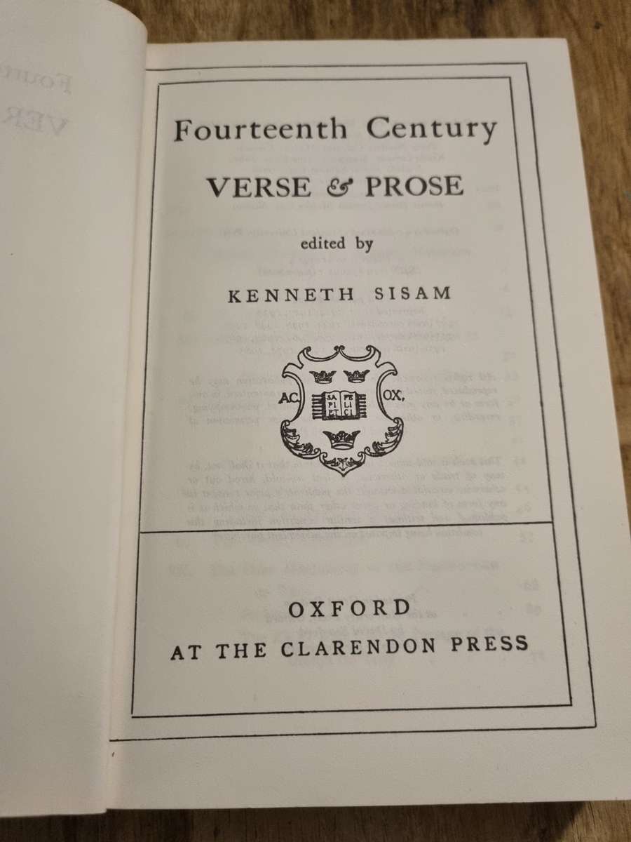 Fourteenth century Verse and Prose - Kenneth Sisam, Associated with JRR Tolkien