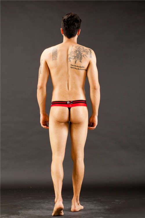 1004-DK RED  MENS UNDERWEAR