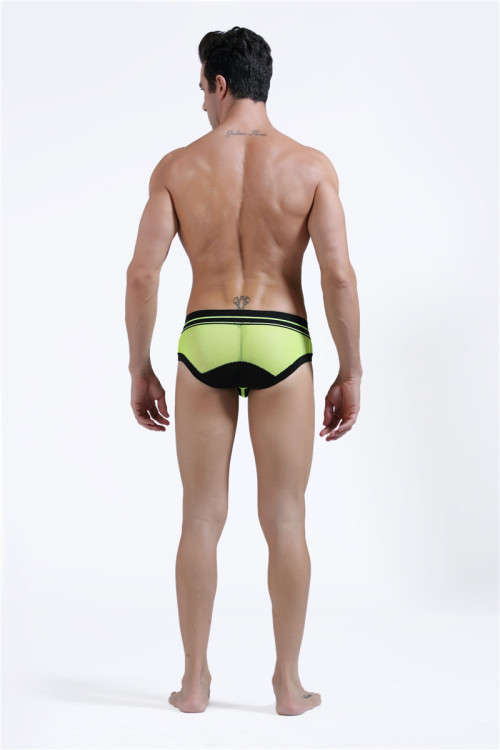 2017-SJ  BLACK/GREEN  MENS UNDERWEAR