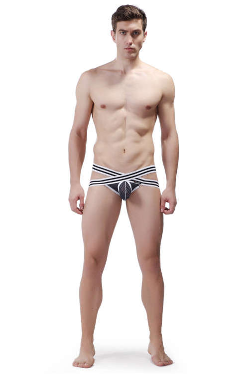 3009-SD BLACK MENS UNDERWEAR