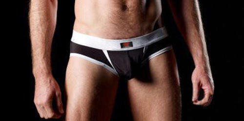 Mens comfortable g-string BLACK