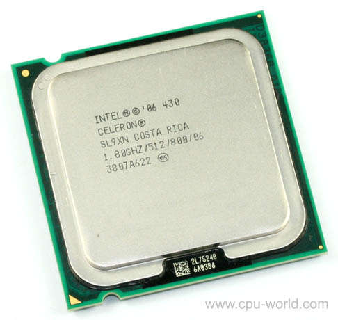 6 X Intel Celeron 430 Conroe-L Single-Core 1.8 GHz LGA 775 35W Processors