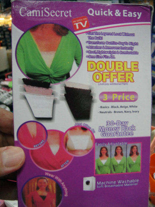 Instant Cleavage Cover from Cami's Secret