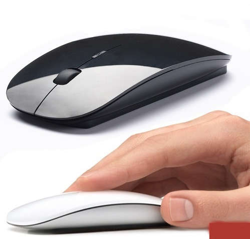 Aerodynamic 2.4GHz Wireless Optical Mouse - Black