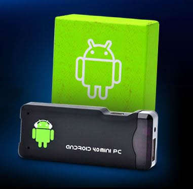 Mini PC MK802 II for Android 4.0 WIFI 4GB Google IPTV Smart TV Box 1GHz CPU 1GB DDR3 in black