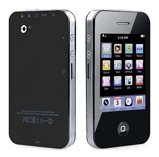 4th Generation GENERIC 8 GB 2.8" screen MP3/MP4/MP5 Player with camera, games, radio, & more