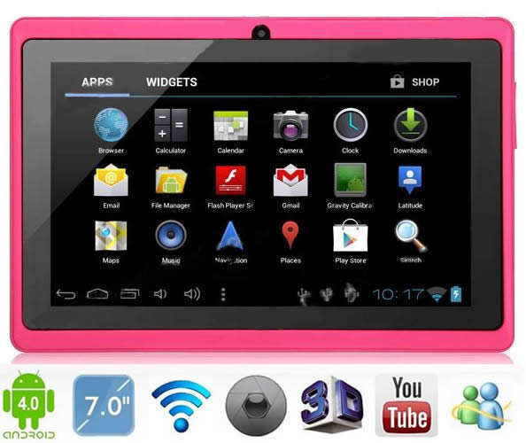 Absolute Newest Android 4.0 Tablet PC On The Market Today In Hot Pink