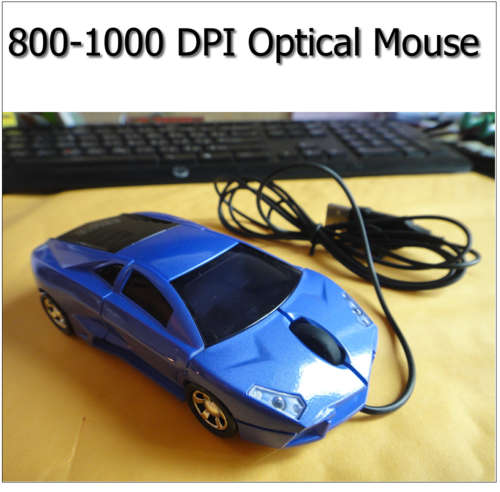 The Hottest USB Wired Sports Car Optical Mouse Gift Sports Car Laptop PC Mouse