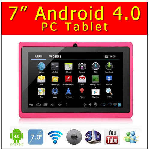 POWERFUL & NEWEST 7" Android 4.0 PC TabletIn Hot Pink In The Market Today!