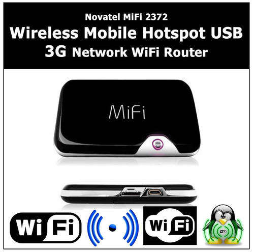 Novatel MiFi 2372 Wireless Mobile Hotspot USB 3G Network WiFi Router