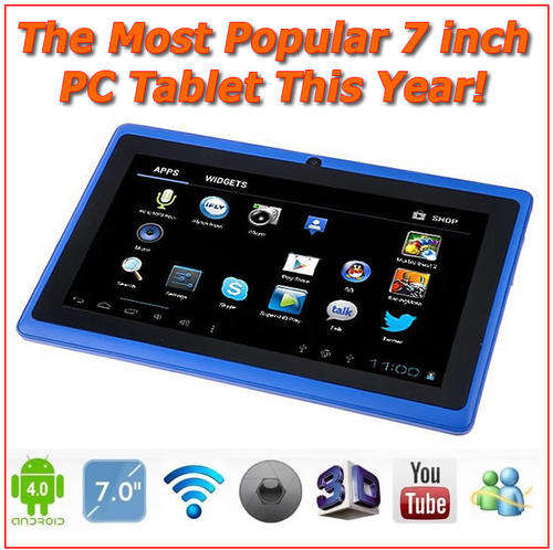 THE MOST POPULAR & NEWEST 7" Android PC Tablet in blue On The Market Today!