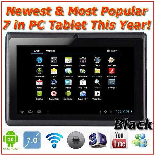 THE NEWEST & THE MOST POPULAR 7 INCH PC Tablet This Year - IN BLACK!